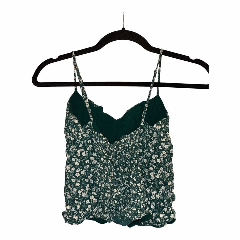 ✨Reformation Cosmo Floral Cami Green Sz 8 Top✨ - Picture 8 of 10